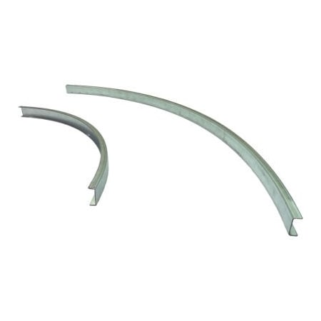 Ashland Conveyor Ashland Guard Pair - Galvanized Steel 90 Degree Curve 16in BF 36in Inside Radius 30224